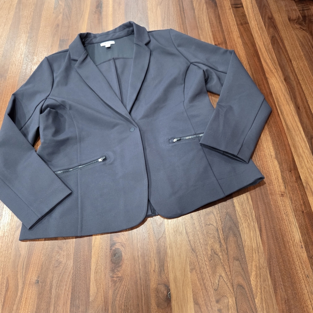 Women's FLX Bonded Blazer Button Front,  Zip Pockets Size XXL